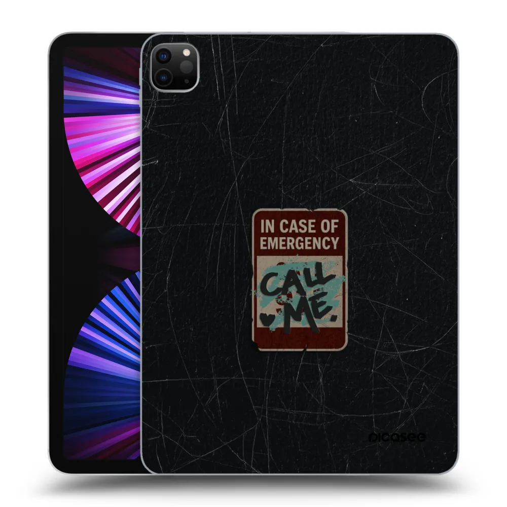 Picasee Μαύρη θήκη σιλικόνης για Apple iPad Pro 11" 2021 (3.gen) - EMERGENCY