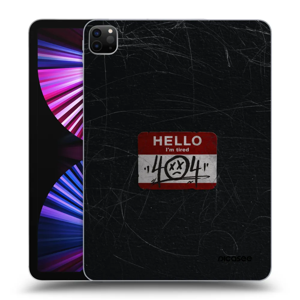 Picasee Μαύρη θήκη σιλικόνης για Apple iPad Pro 11" 2021 (3.gen) - HELLO 404