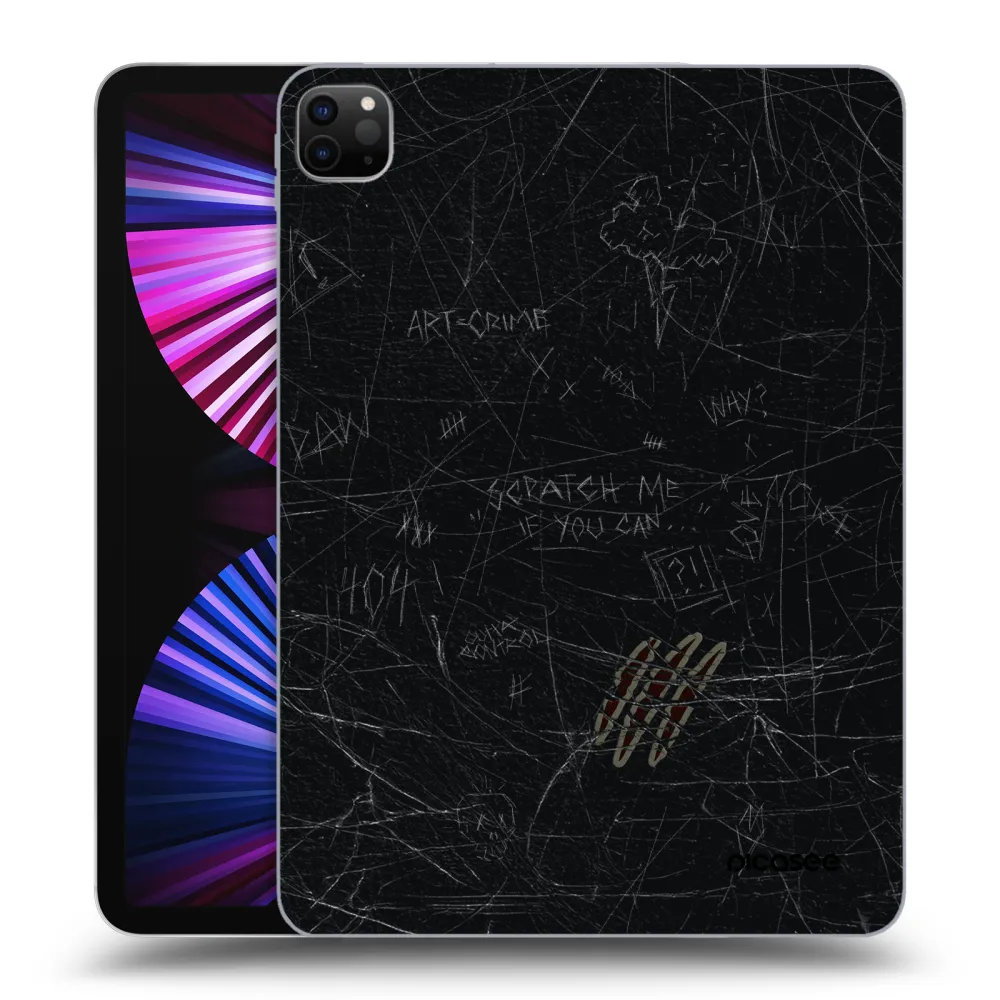 Picasee Μαύρη θήκη σιλικόνης για Apple iPad Pro 11" 2021 (3.gen) - SCRATCH