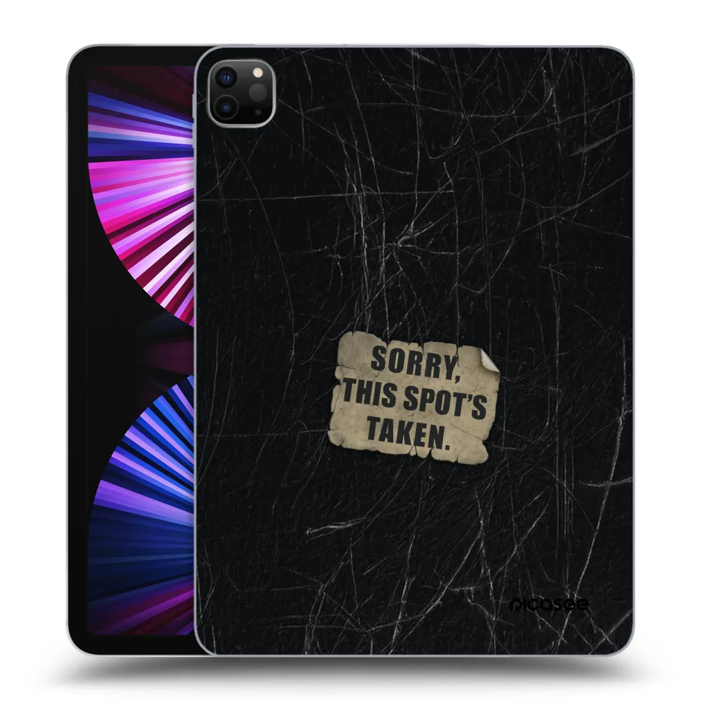 Picasee Μαύρη θήκη σιλικόνης για Apple iPad Pro 11" 2021 (3.gen) - SORRY