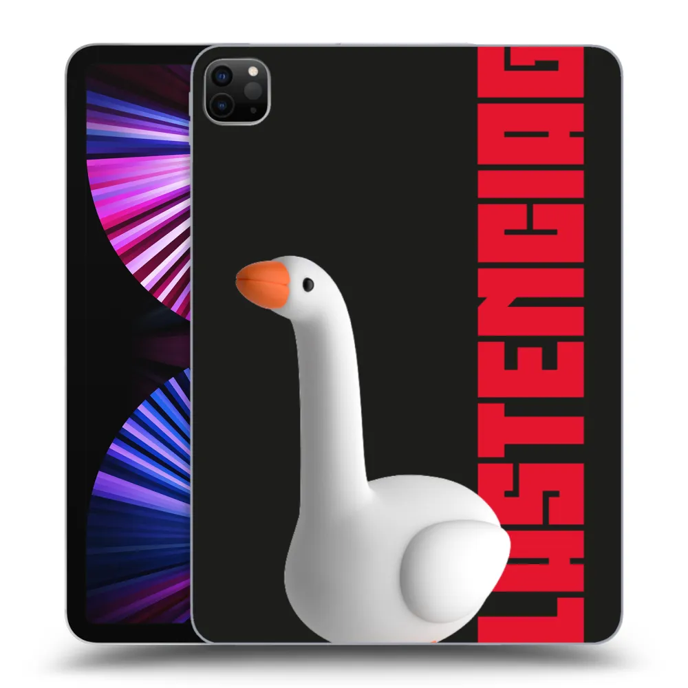 Picasee Μαύρη θήκη σιλικόνης για Apple iPad Pro 11" 2021 (3.gen) - Kiky Ricky