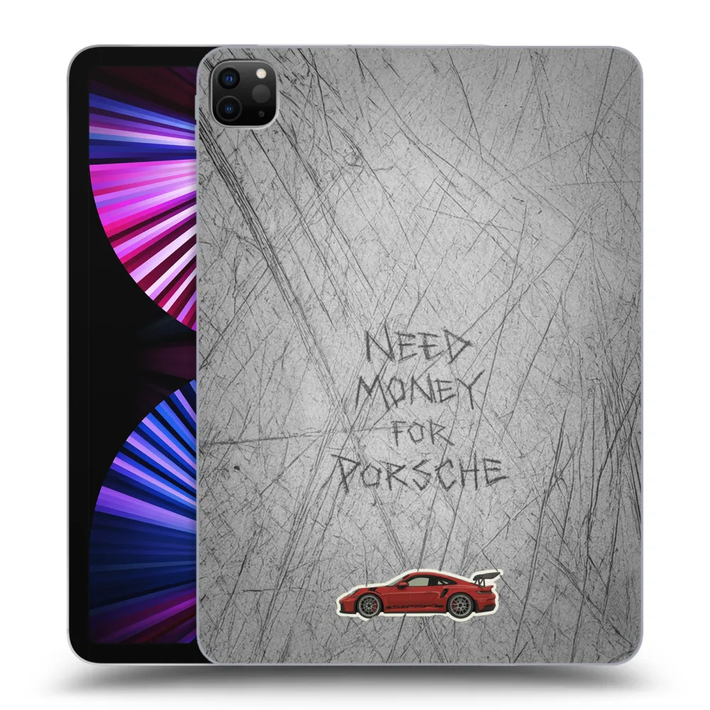 Picasee Μαύρη θήκη σιλικόνης για Apple iPad Pro 11" 2021 (3.gen) - Garage Scratch