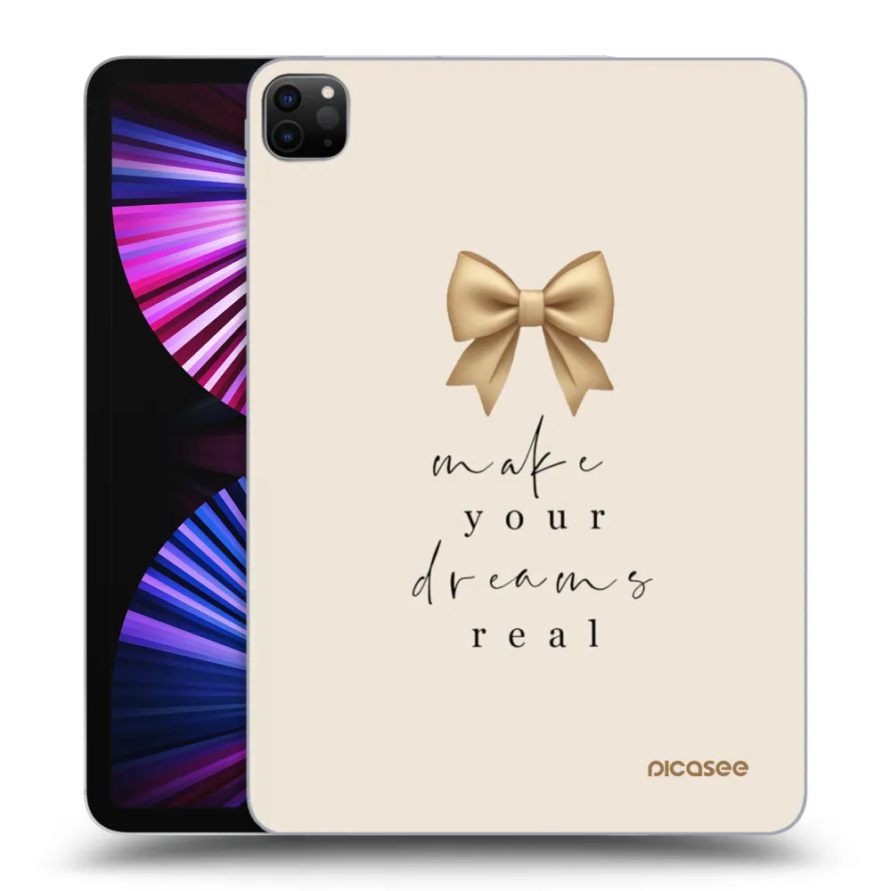 Picasee Μαύρη θήκη σιλικόνης για Apple iPad Pro 11" 2021 (3.gen) - Golden Dream