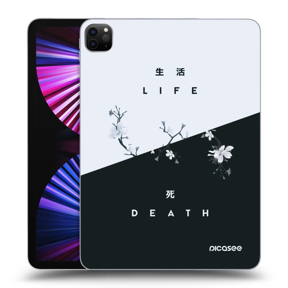 Picasee Μαύρη θήκη σιλικόνης για Apple iPad Pro 11" 2021 (3.gen) - Life - Death