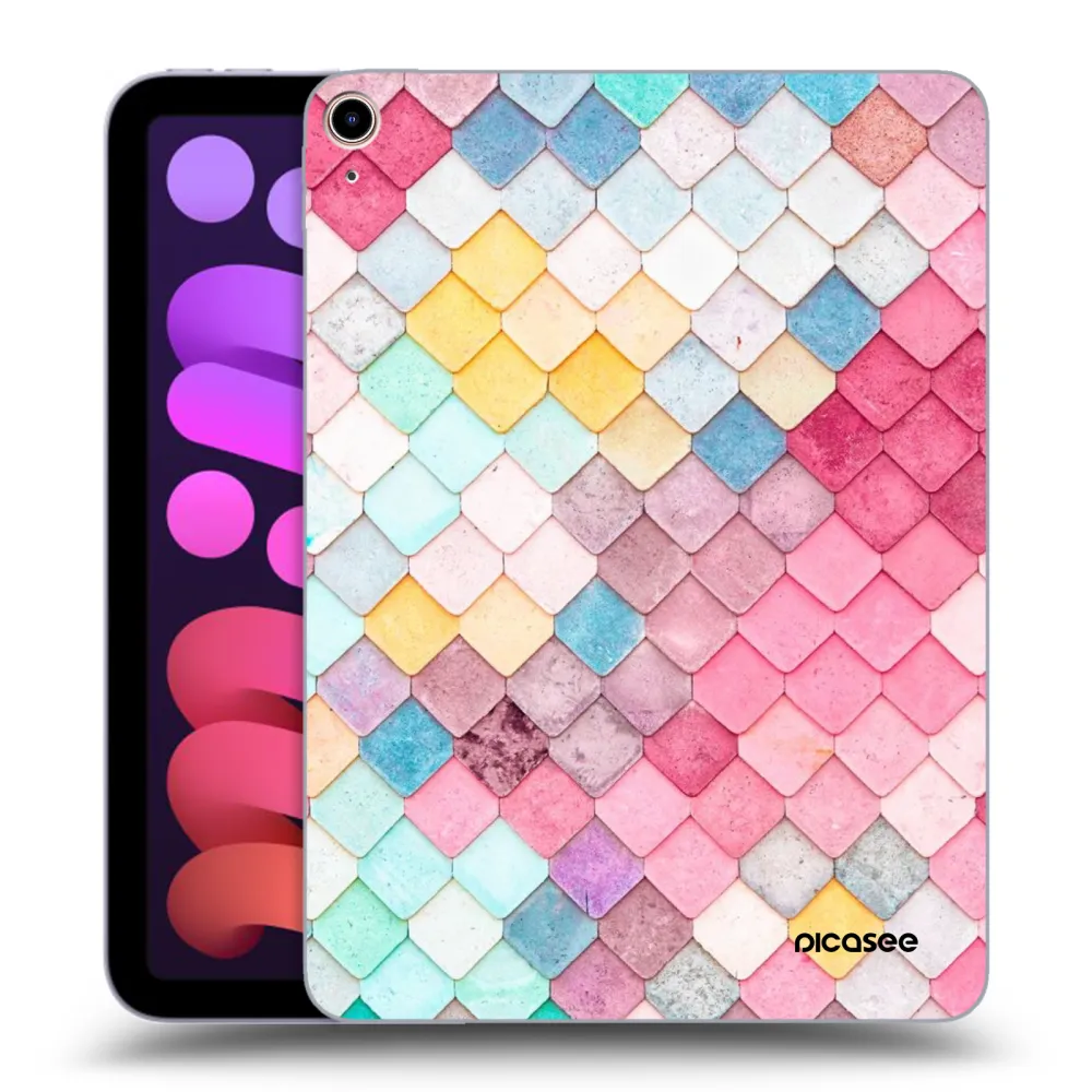 Picasee διαφανής θήκη σιλικόνης Apple iPad mini 2021 (6. gen) - Colorful roof