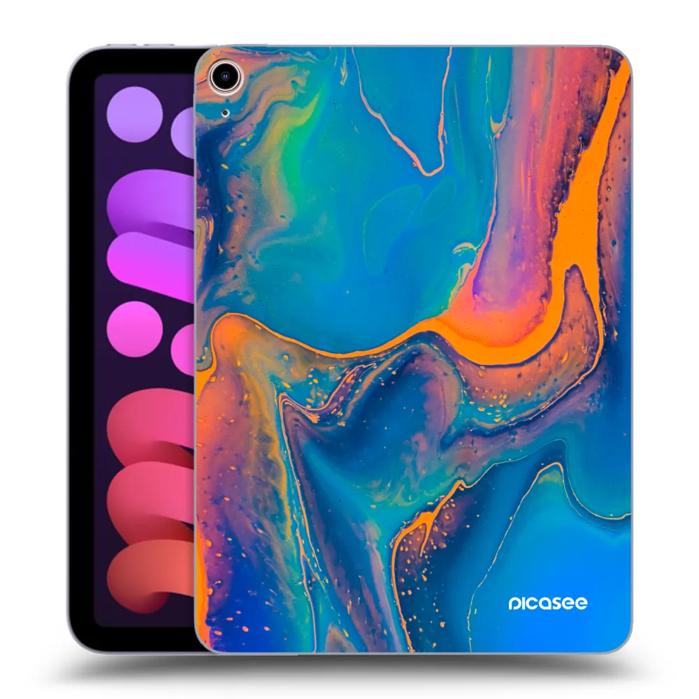 Picasee διαφανής θήκη σιλικόνης Apple iPad mini 2021 (6. gen) - Rainbow
