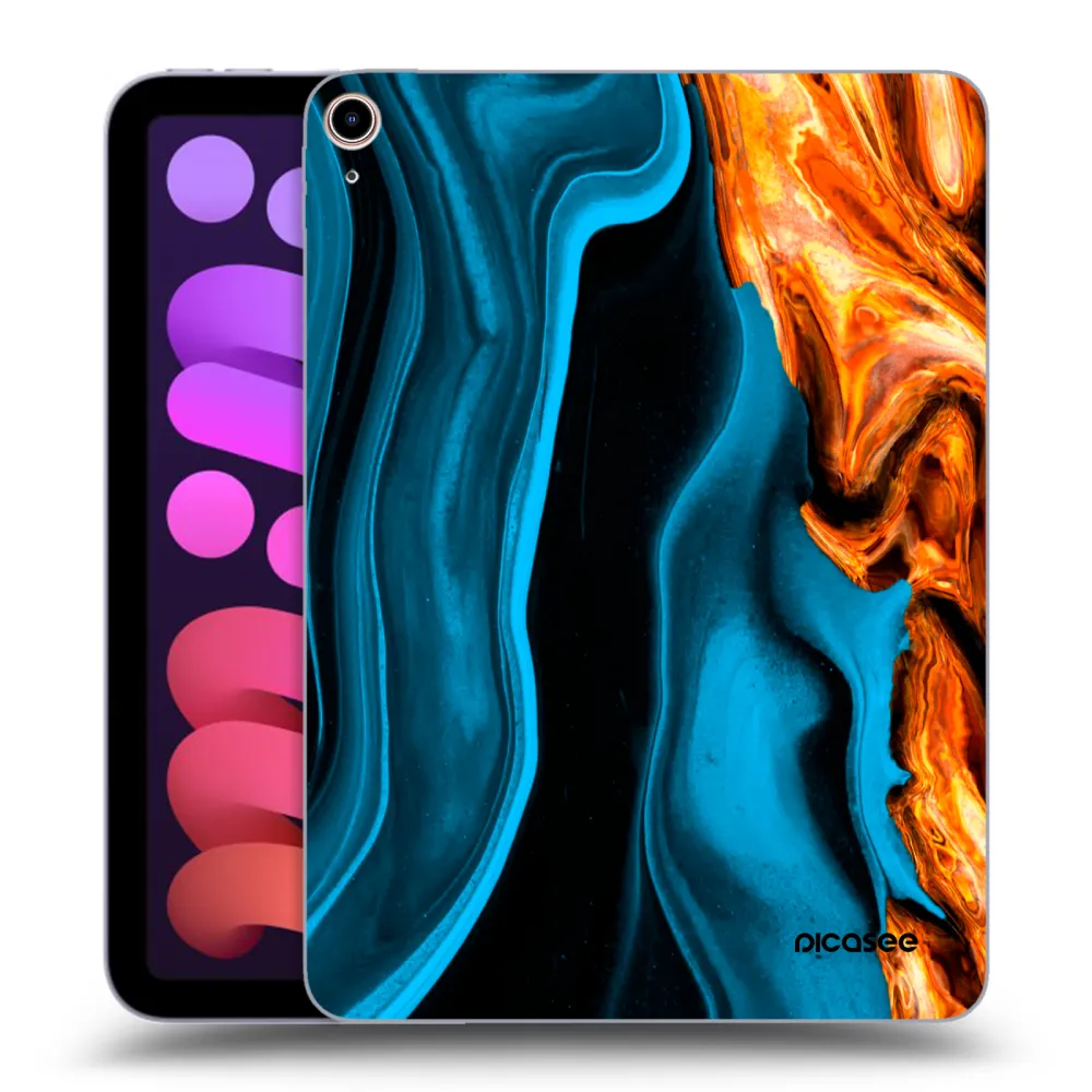 Picasee διαφανής θήκη σιλικόνης Apple iPad mini 2021 (6. gen) - Gold blue