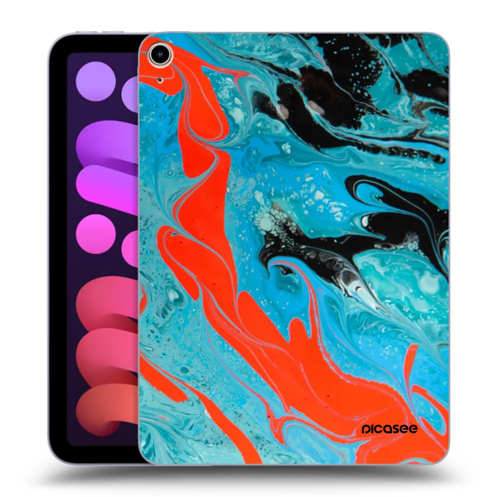 Picasee διαφανής θήκη σιλικόνης Apple iPad mini 2021 (6. gen) - Blue Magma