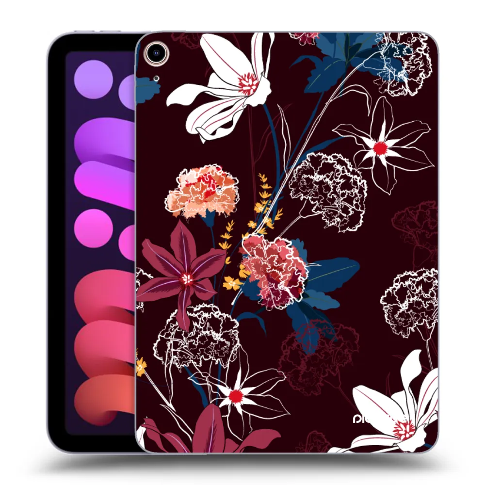 Picasee διαφανής θήκη σιλικόνης Apple iPad mini 2021 (6. gen) - Dark Meadow
