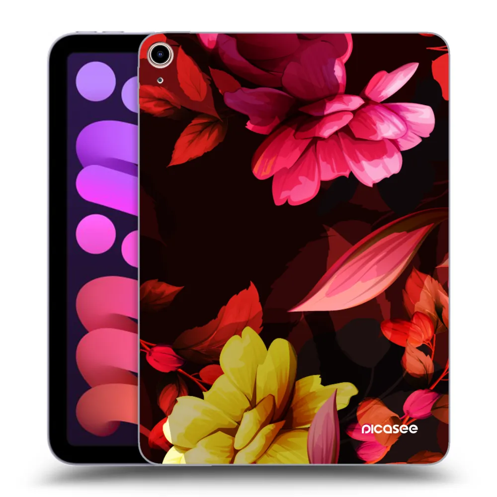 Picasee διαφανής θήκη σιλικόνης Apple iPad mini 2021 (6. gen) - Dark Peonny