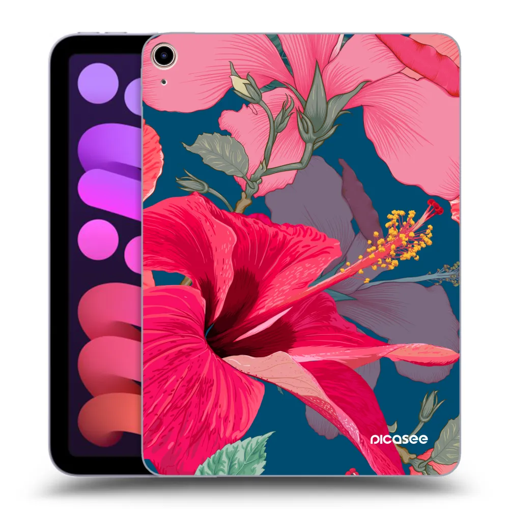 Picasee διαφανής θήκη σιλικόνης Apple iPad mini 2021 (6. gen) - Hibiscus