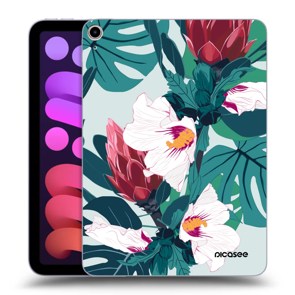 Picasee διαφανής θήκη σιλικόνης Apple iPad mini 2021 (6. gen) - Rhododendron