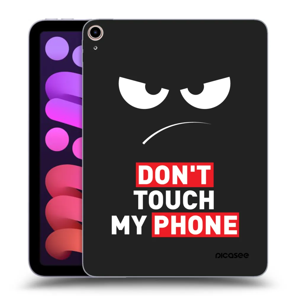 Picasee Μαύρη θήκη σιλικόνης για Apple iPad mini 2021 (6. gen) - Angry Eyes - Transparent