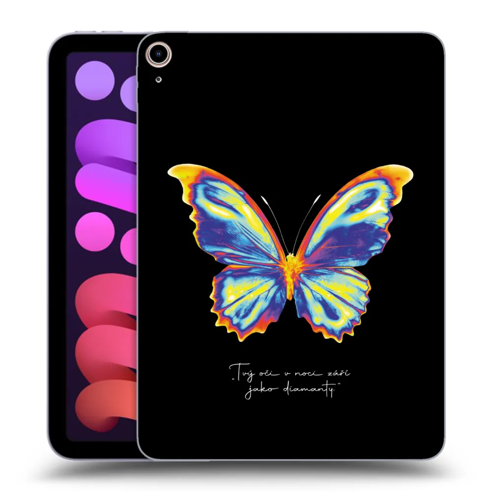 Picasee διαφανής θήκη σιλικόνης Apple iPad mini 2021 (6. gen) - Diamanty Black