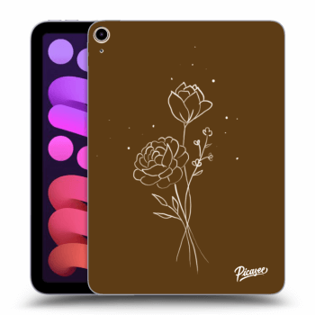 Θήκη για Apple iPad mini 2021 (6. gen) - Brown flowers