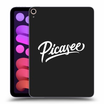 Picasee Μαύρη θήκη σιλικόνης για Apple iPad mini 2021 (6. gen) - Picasee - old logo - white