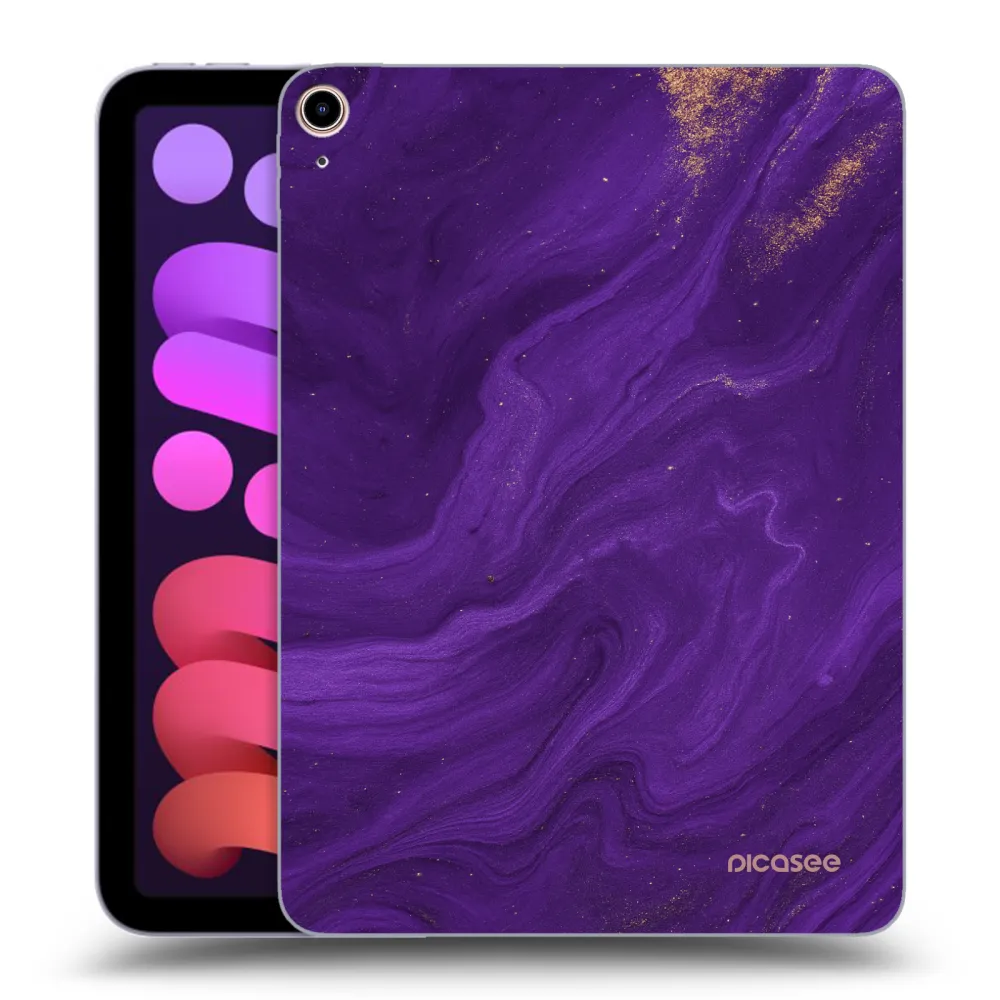 Picasee διαφανής θήκη σιλικόνης Apple iPad mini 2021 (6. gen) - Purple