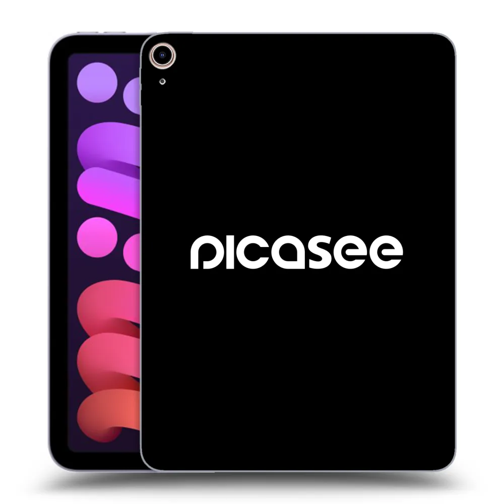 Picasee Μαύρη θήκη σιλικόνης για Apple iPad mini 2021 (6. gen) - Picasee - new logo - white
