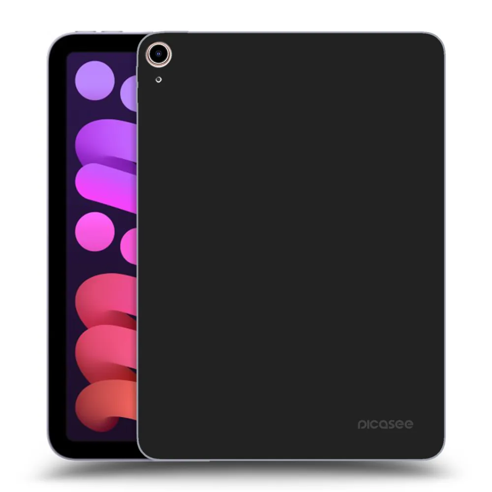 Picasee Μαύρη θήκη σιλικόνης για Apple iPad mini 2021 (6. gen) - Clear