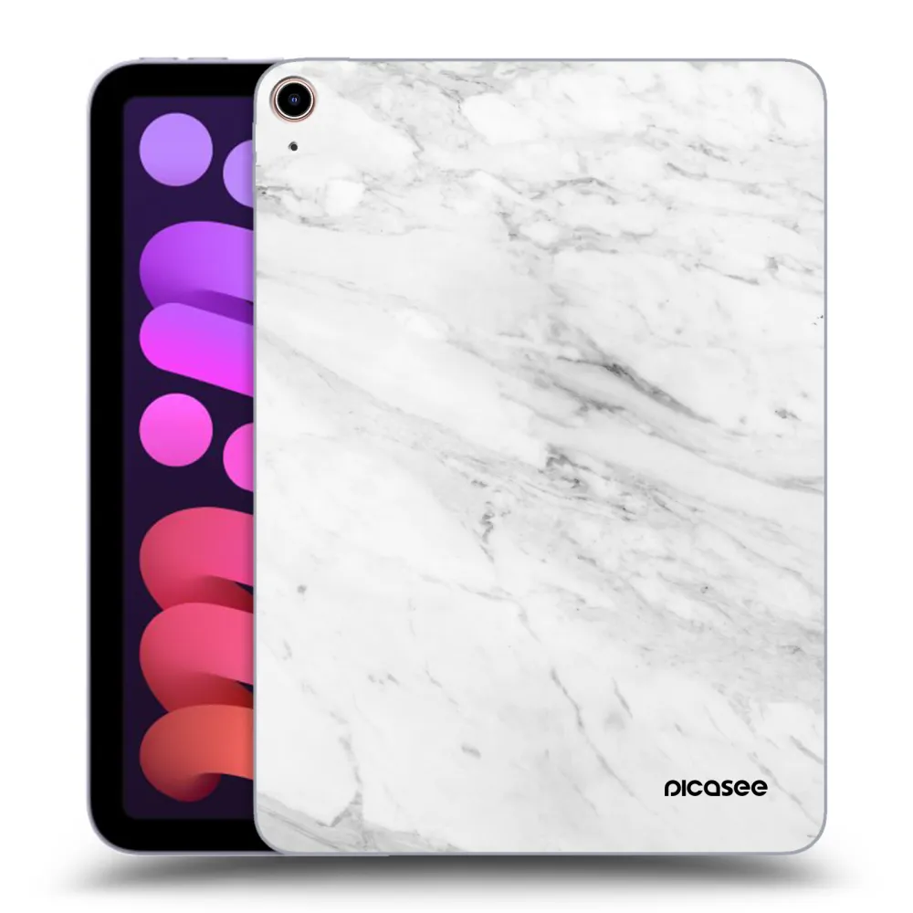 Picasee διαφανής θήκη σιλικόνης Apple iPad mini 2021 (6. gen) - White marble
