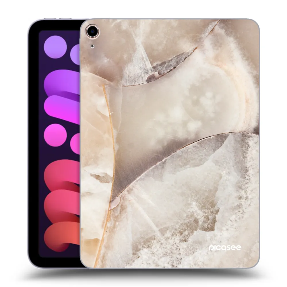 Picasee διαφανής θήκη σιλικόνης Apple iPad mini 2021 (6. gen) - Cream marble