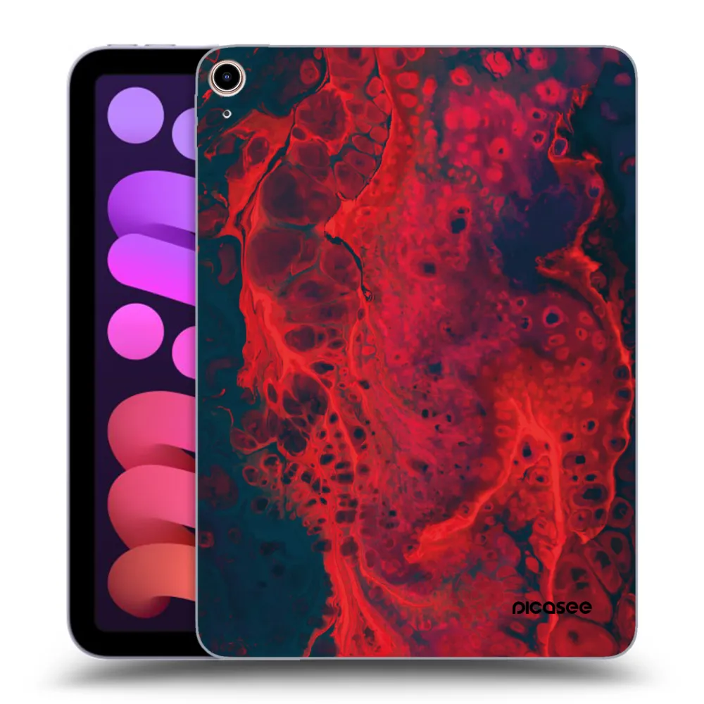 Picasee διαφανής θήκη σιλικόνης Apple iPad mini 2021 (6. gen) - Organic red