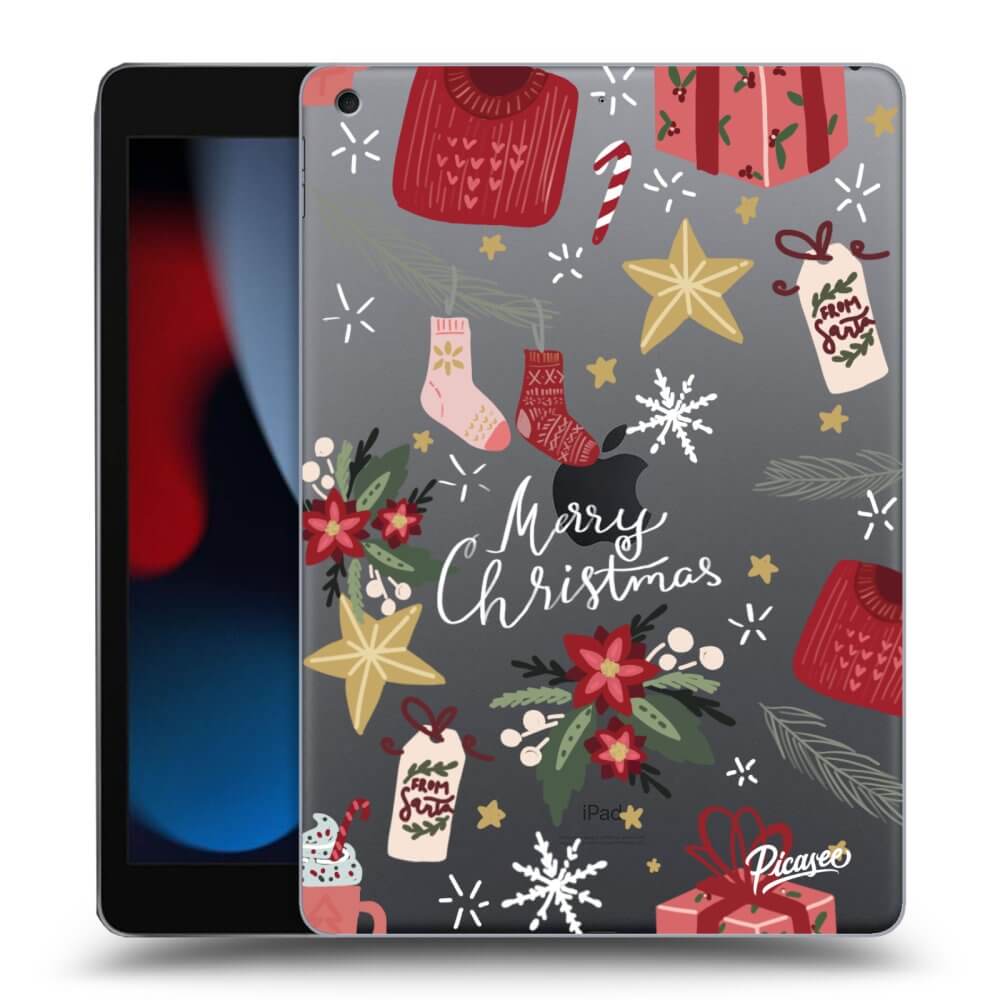 Picasee διαφανής θήκη σιλικόνης Apple iPad 10.2" 2021 (9. gen) - Christmas