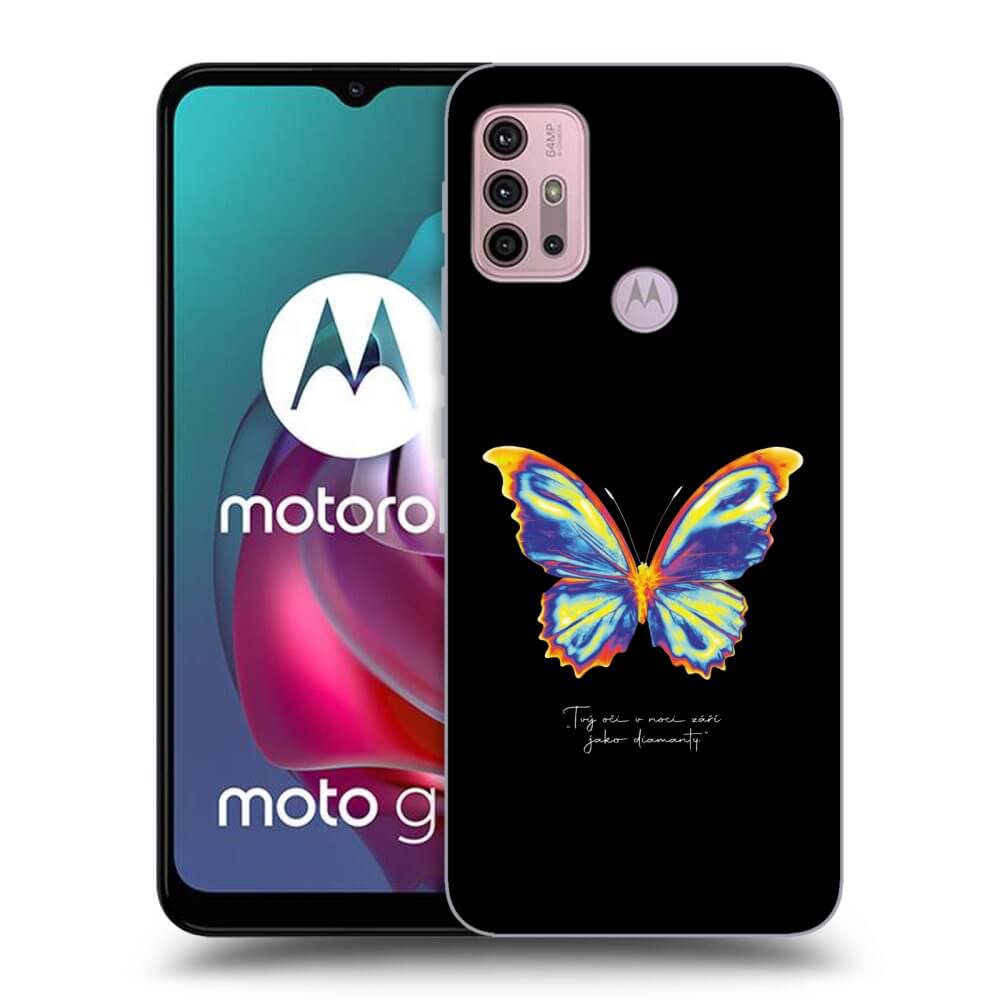 Picasee ULTIMATE CASE για Motorola Moto G30 - Diamanty Black