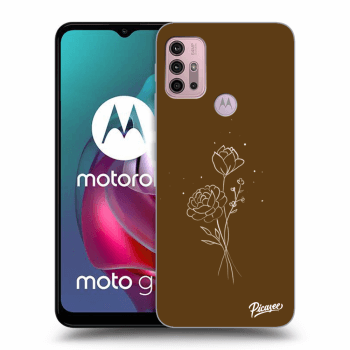 Θήκη για Motorola Moto G30 - Brown flowers