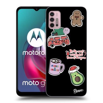 Θήκη για Motorola Moto G30 - Christmas Stickers