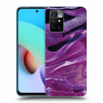 Θήκη για Xiaomi Redmi 10 - Purple glitter