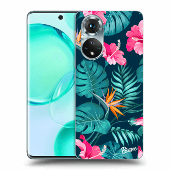 Θήκη για Honor 50 5G - Pink Monstera