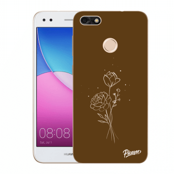 Θήκη για Huawei P9 Lite Mini - Brown flowers