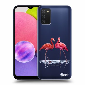 Θήκη για Samsung Galaxy A03s A037G - Flamingos couple