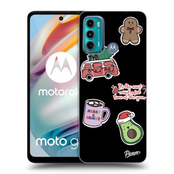 Θήκη για Motorola Moto G60 - Christmas Stickers