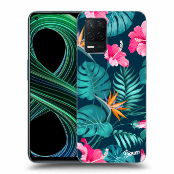 Θήκη για Realme 8 5G - Pink Monstera