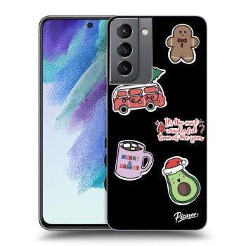 Picasee ULTIMATE CASE PowerShare για Samsung Galaxy S21 FE 5G - Christmas Stickers