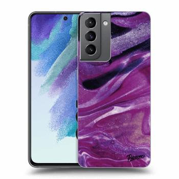 Θήκη για Samsung Galaxy S21 FE 5G - Purple glitter