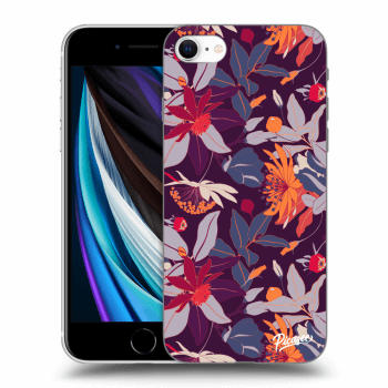 Θήκη για Apple iPhone SE 2022 - Purple Leaf
