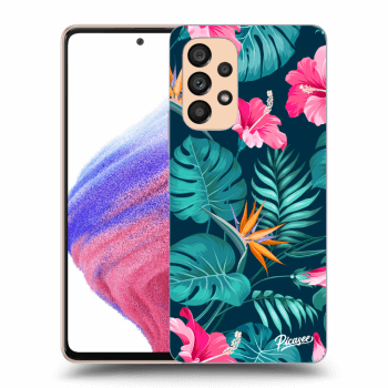 Θήκη για Samsung Galaxy A53 5G A536 - Pink Monstera