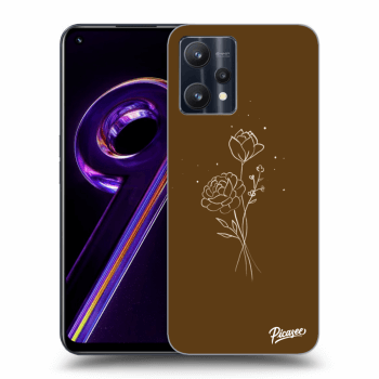 Θήκη για Realme 9 Pro 5G - Brown flowers