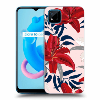 Θήκη για Realme C11 (2021) - Red Lily