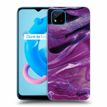 Θήκη για Realme C11 (2021) - Purple glitter