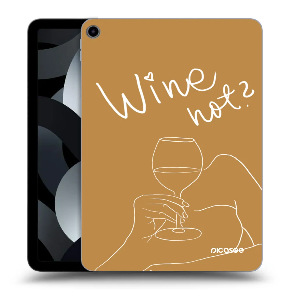 Picasee διαφανής θήκη σιλικόνης Apple iPad Air 5 10.9" 2022 - Wine not
