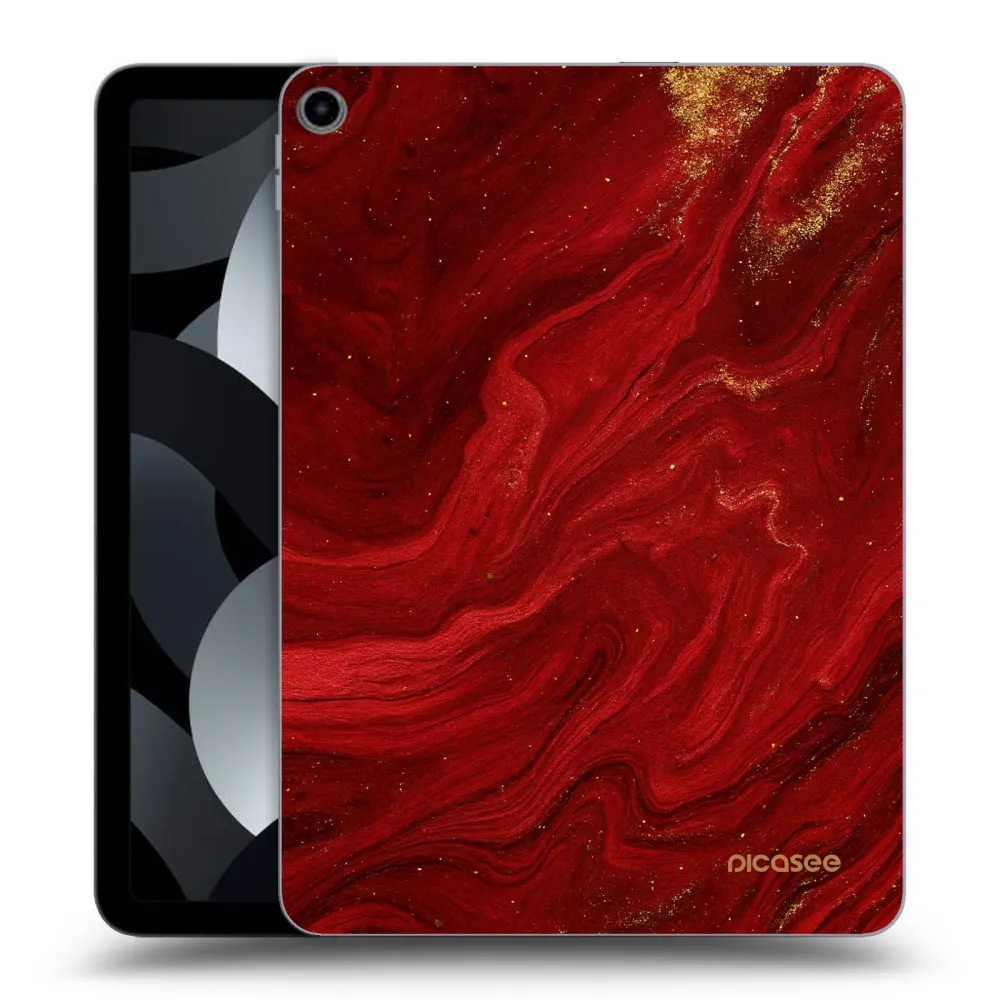 Picasee διαφανής θήκη σιλικόνης Apple iPad Air 5 10.9" 2022 - Red