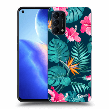 Θήκη για OPPO Reno 5 5G - Pink Monstera