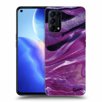 Θήκη για OPPO Reno 5 5G - Purple glitter