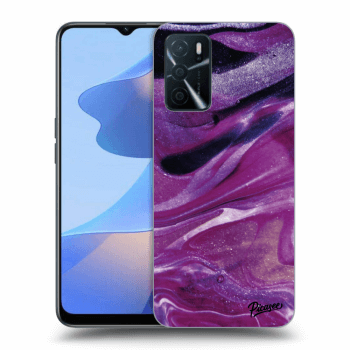 Θήκη για OPPO A16 - Purple glitter