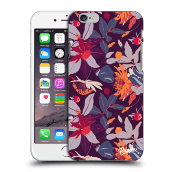 Θήκη για Apple iPhone 6/6S - Purple Leaf