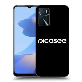 Picasee Μαύρη θήκη σιλικόνης για OPPO A16s - Picasee - new logo - white